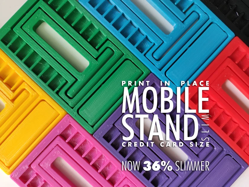 SLIM - P.I.P Mobile Stand C.C.S. (Kệ điện thoại Print-in-Place cỡ thẻ) - Image 1