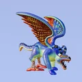 Mô hình 3D sinh vật huyền thoại Mexico Alebrije ấn tượng - Thumbnail 1