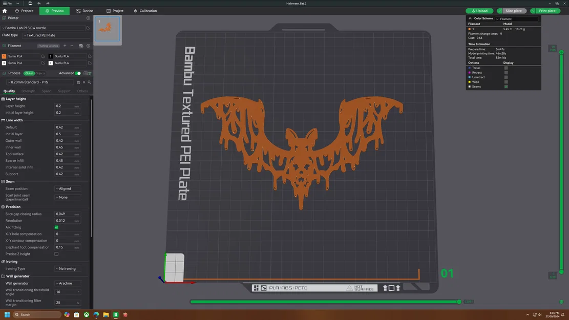 3 Mẫu Dơi Trang Trí Halloween Họa Tiết Độc Đáo - In 3D Dễ Dàng - Image 3