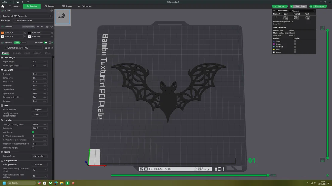 3 Mẫu Dơi Trang Trí Halloween Họa Tiết Độc Đáo - In 3D Dễ Dàng - Image 4
