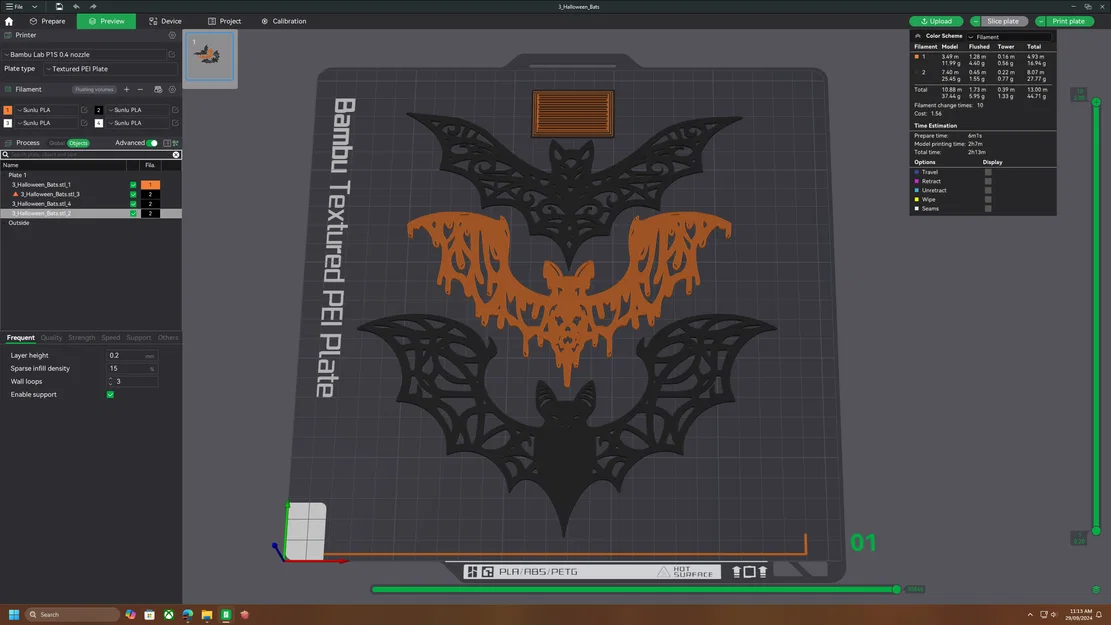 3 Mẫu Dơi Trang Trí Halloween Họa Tiết Độc Đáo - In 3D Dễ Dàng - Image 5