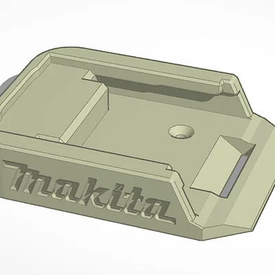 Giá treo pin Makita 18V - Phụ kiện in 3D gọn gàng cho xưởng cơ khí