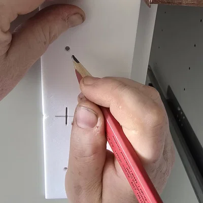 Schablone/Template tay nắm cửa IKEA Bagganäs