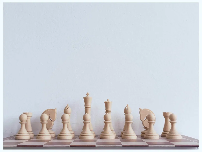 Bộ cờ vua in 3D thiết kế tối ưu không cần hỗ trợ (Chess Set) - Image 1