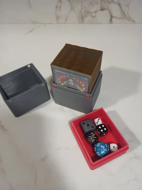 Hộp đựng deck 80 lá có ngăn xúc xắc (MTG/Pokemon/Lorcana/One Piece/Digimon) - Image 1