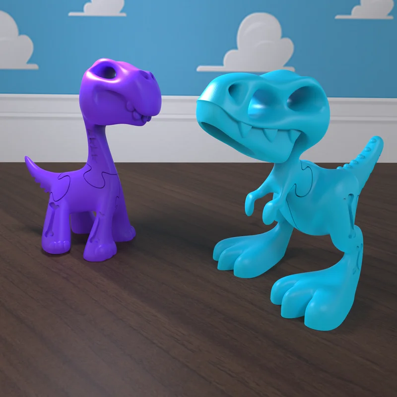 Bộ mô hình Dino Puzzle Magic 3D - Đồ chơi lắp ghép siêu đáng yêu