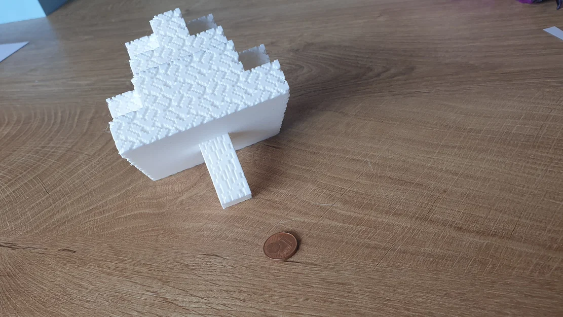 Mô hình cây Minecraft 3D lắp ghép đơn giản - Image 1