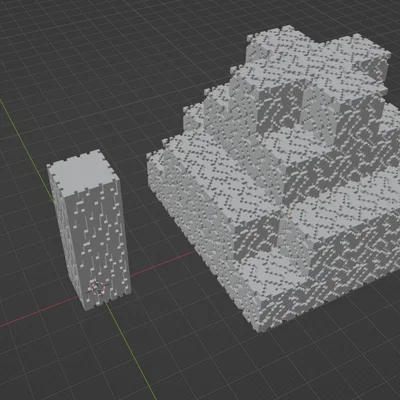 Mô hình cây Minecraft 3D lắp ghép đơn giản