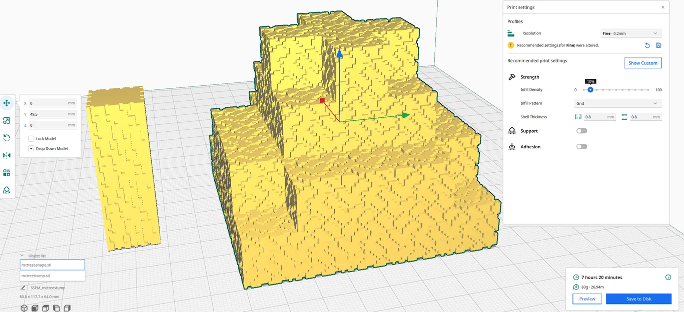 Mô hình cây Minecraft 3D lắp ghép đơn giản - Image 6