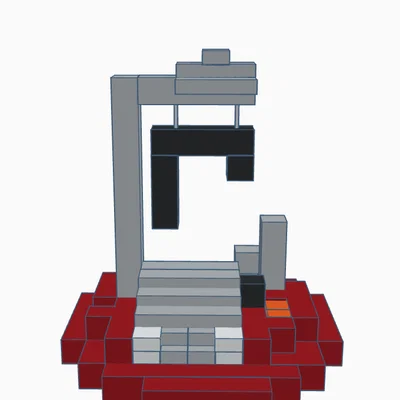 Mô hình cổng Nether đổ nát trong Minecraft
