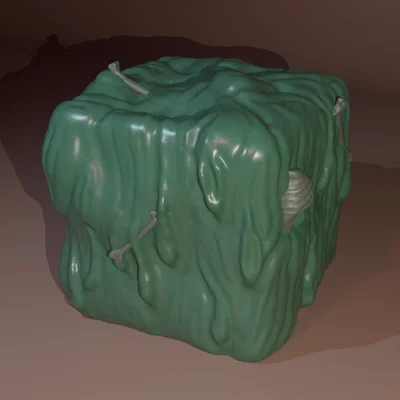 Gelatinous Cube - Mini D&D (Không cần support, thân thiện FDM)