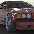 BMW E36 coupe wide fenders overfenders MOTORSPORT (lưu ý, đọc mô tả) - Thumbnail 1