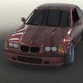 BMW E36 coupe wide fenders overfenders MOTORSPORT (lưu ý, đọc mô tả) - Thumbnail 2