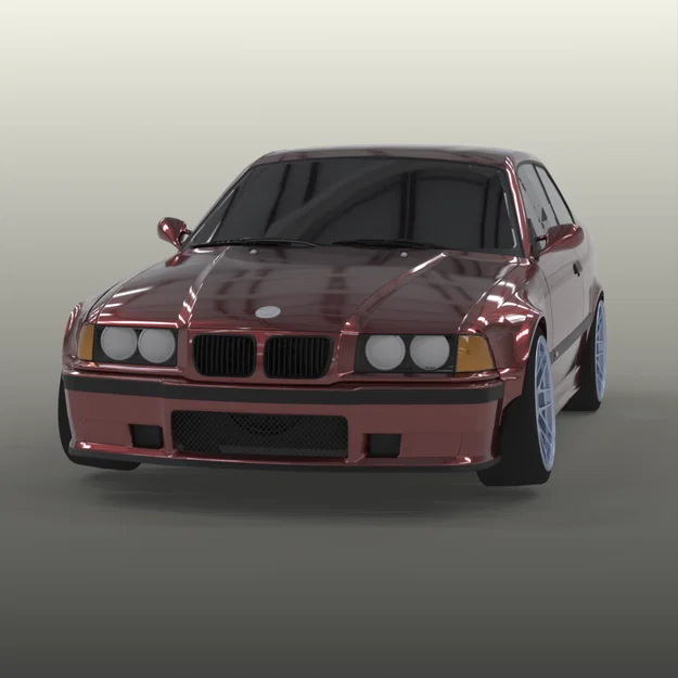 BMW E36 coupe wide fenders overfenders MOTORSPORT (lưu ý, đọc mô tả) - Image 3