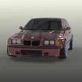 BMW E36 coupe wide fenders overfenders MOTORSPORT (lưu ý, đọc mô tả) - Thumbnail 3