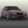 BMW E36 coupe wide fenders overfenders MOTORSPORT (lưu ý, đọc mô tả) - Thumbnail 4