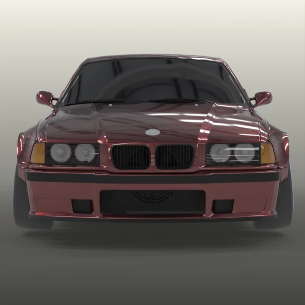 BMW E36 coupe wide fenders overfenders MOTORSPORT (lưu ý, đọc mô tả) - Image 5