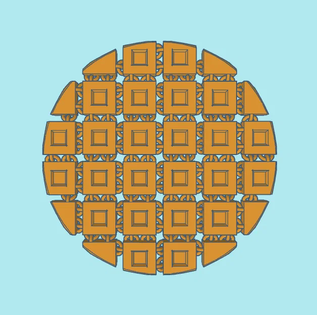 Floppy Waffle Fidget - Đồ chơi bánh quế khớp nối in 3D cực vui - Image 2