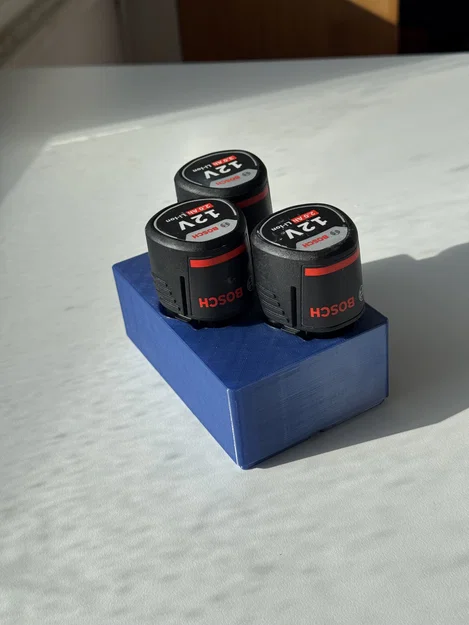 Đế giữ pin BOSCH 12V chuẩn Gridfinity - Gọn gàng, chuyên nghiệp - Image 1
