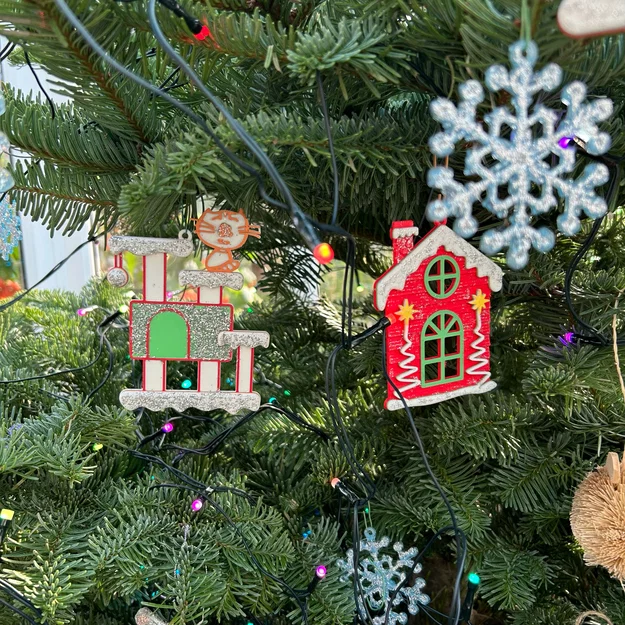 Ornament Giáng Sinh: Mèo, Chó & Cầu Vồng (Christmas Ornaments Cats, Dogs & Rainbow) - Image 12