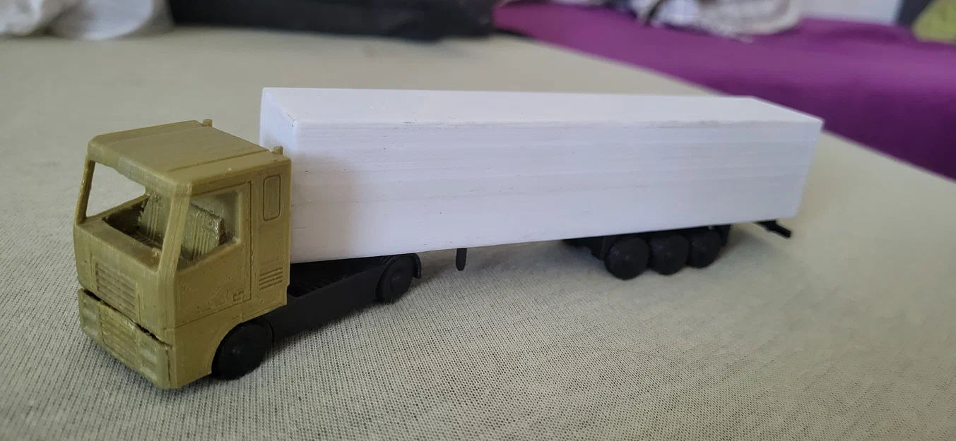 Mô hình xe đầu kéo Euro Truck tỉ lệ 1:87 siêu chi tiết cho dân chơi 3D - Image 1