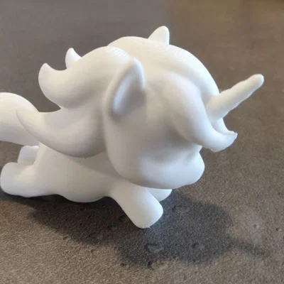 Mô hình kỳ lân bay 3D đáng yêu (Cute Flying Unicorn) - File in STL