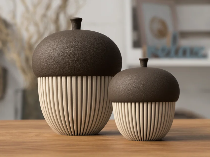 Hộp trang trí hình quả sồi (dùng được với tealight) - Image 1