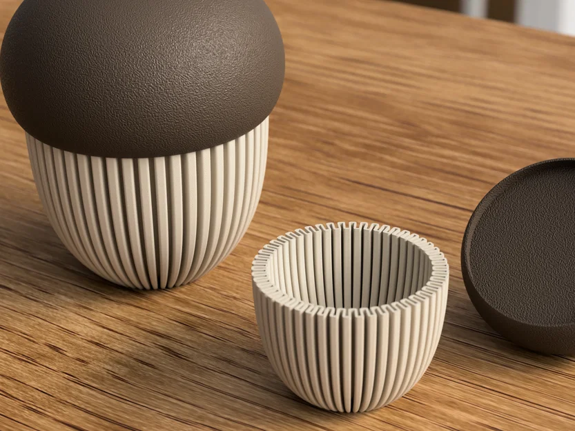 Hộp trang trí hình quả sồi (dùng được với tealight) - Image 2