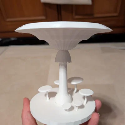 Mô hình Mushroom Pedestal - Bệ trưng bày hình nấm trang trí