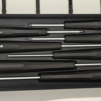 Hộp Gridfinity cho bộ tua vít lục giác WIHA 7 món 26390