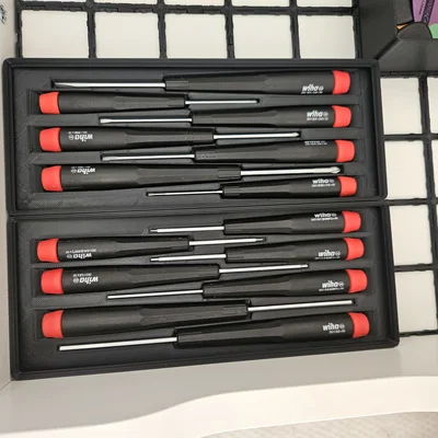 Hộp Gridfinity cho bộ tua vít lục giác WIHA 7 món 26390
