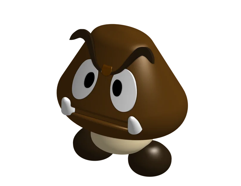 Mô hình 3D Goomba trong game Mario - Tải file STL miễn phí - Image 1