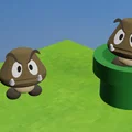 Mô hình 3D Goomba trong game Mario - Tải file STL miễn phí - Thumbnail 3