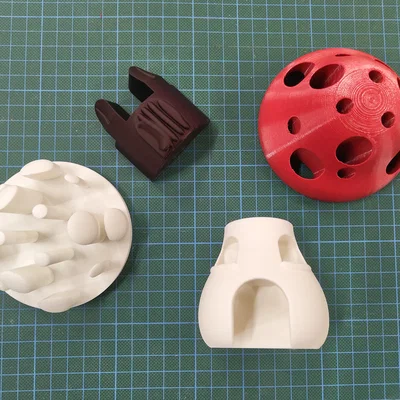 Nấm & nhà nấm nhiều màu (single extruder, multi color)