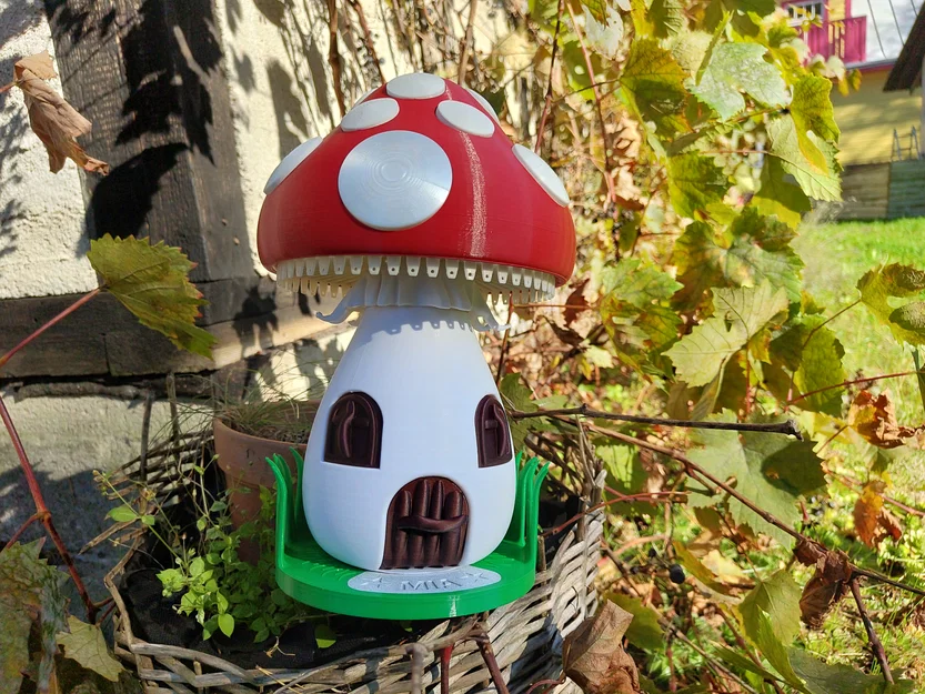 Nhà nấm (toadstool) – Organizer trang sức hình Mushroom House - Image 8