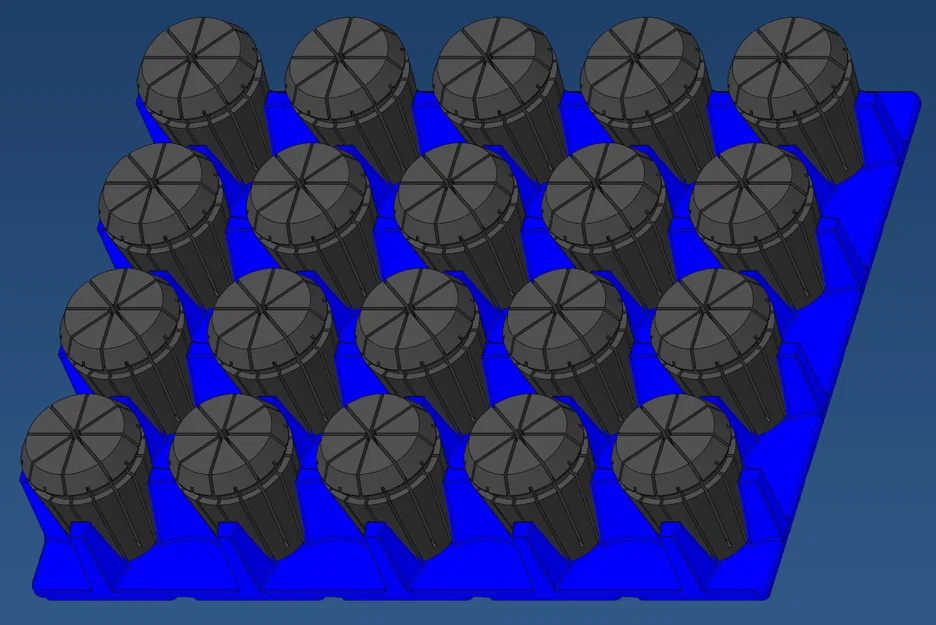 Khay Đựng ER32 Collet Hệ Gridfinity - Sắp Xếp Công Cụ CNC Gọn Gàng - Image 1