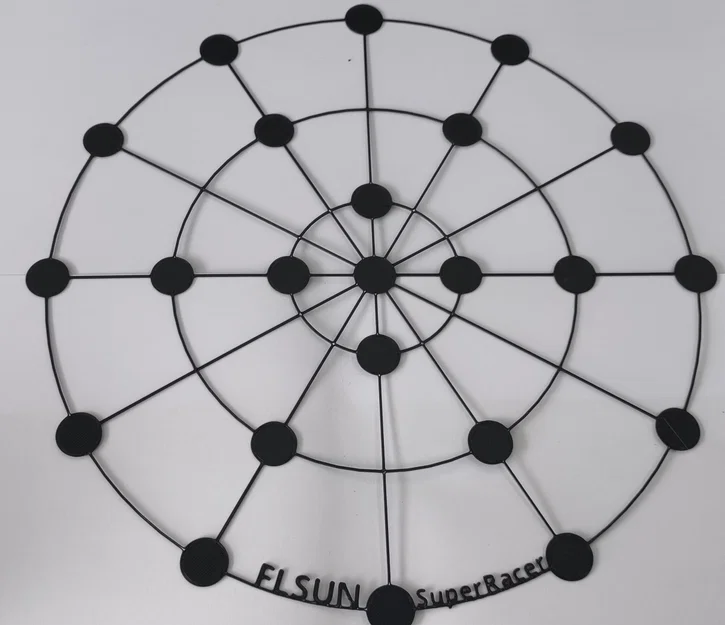 Bộ mẫu kiểm tra độ phẳng bàn in cho FLSUN Super Racer và Q5 - Image 1