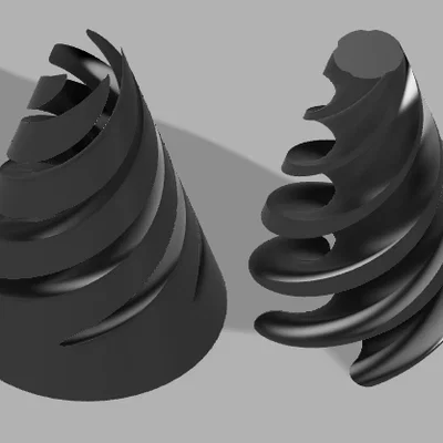 Cây Fidget xoắn ốc 3D (Impossible Passthrough Fidget Tree)