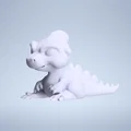 Mô hình 3D chú khủng long Cute Dino dễ thương cho bé - Thumbnail 6