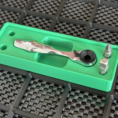 Khay Gridfinity cho tay vặn Wera 8001 Ratchet