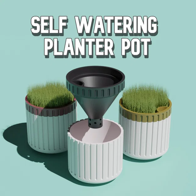 Chậu Tự Tưới Dáng Đẹp (Stylish Self-Watering Pot) - Image 1