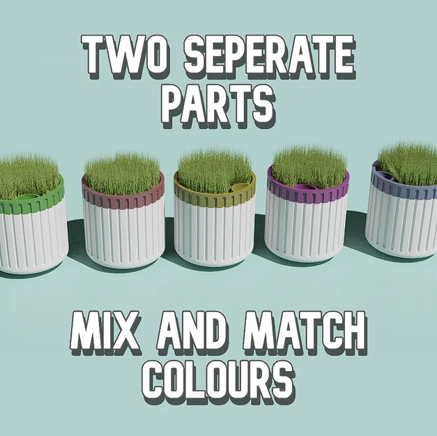 Chậu Tự Tưới Dáng Đẹp (Stylish Self-Watering Pot) - Image 2