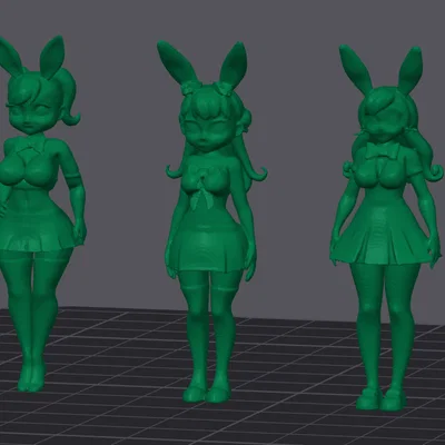 Mô hình Sexy Bunny Girl Anime - File in 3D đẹp mắt cho sưu tập