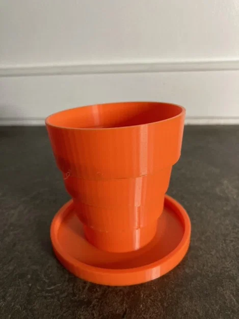 Ly xếp gọn kèm nắp (Collapsible Cup with Cover) - Image 3