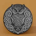 Mẫu tranh 3D treo tường hình cú mèo phong cách Celtic độc đáo - Thumbnail 1
