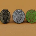 Mẫu tranh 3D treo tường hình cú mèo phong cách Celtic độc đáo - Thumbnail 4