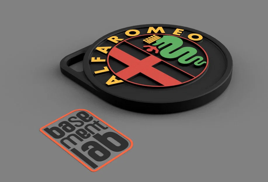 Alfa Romeo Classic - Móc khóa (Key chain) - Portachiavi - Porte Clès - 钥匙链 - Image 1