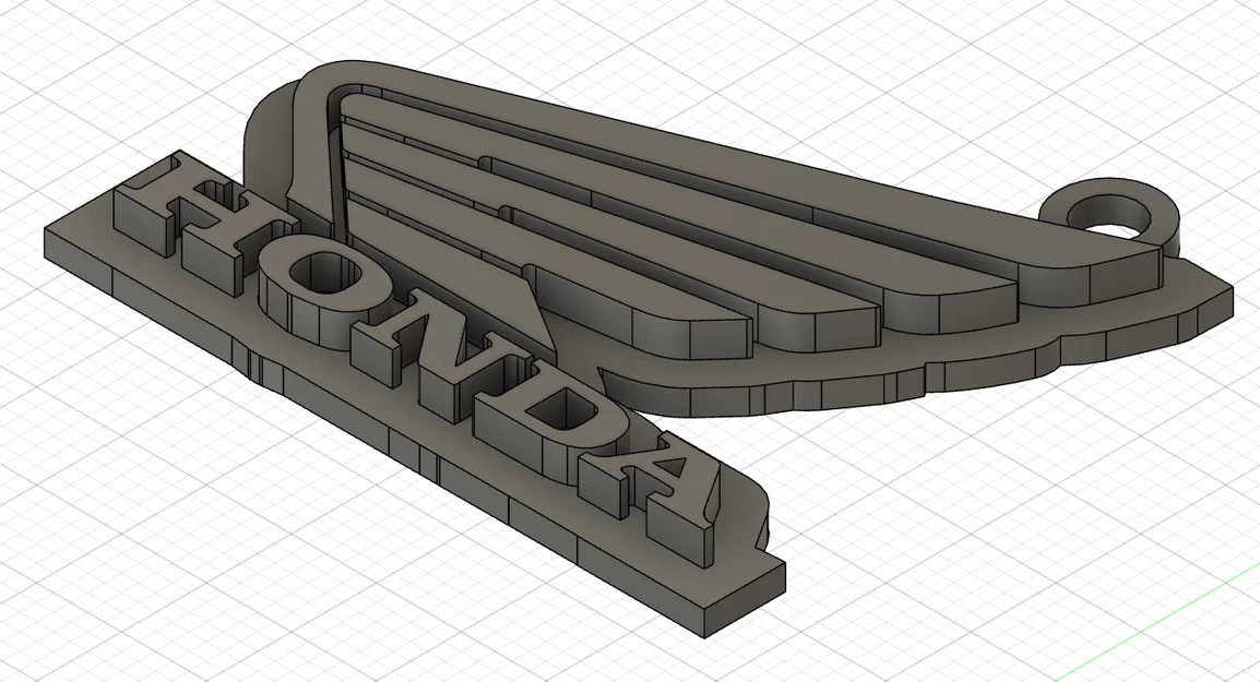 Móc khóa logo Honda 3D - Món phụ kiện độc đáo cho fan xe máy - Image 1
