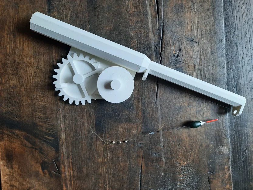 Cần câu cá mini in 3D với hệ thống bánh răng trợ lực hiệu quả - Image 1