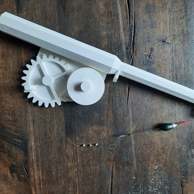 Cần câu cá mini in 3D với hệ thống bánh răng trợ lực hiệu quả
